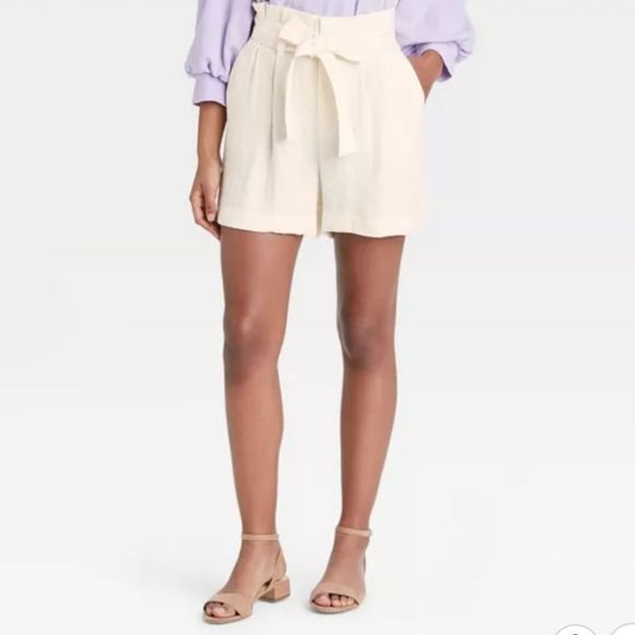 a new day Pants - A New Day High Rise Paperbag Shorts XXL New